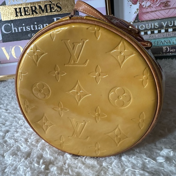 Louis Vuitton Monogram Yellow Vernis Bedford Barrel Bag - Picture 5 of 13
